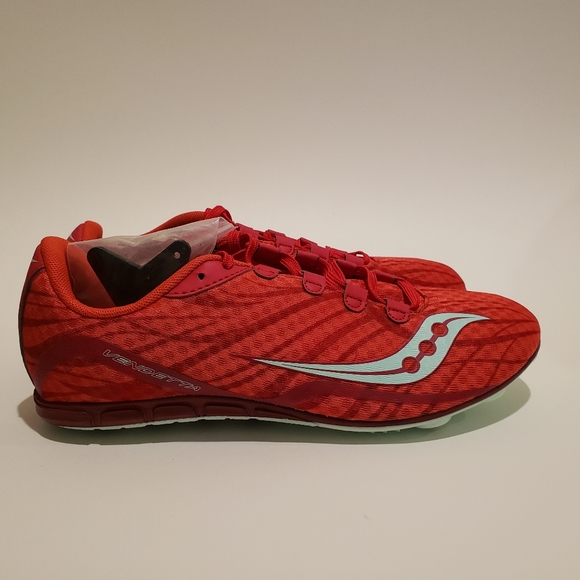 MSRP$65 SAUCONY RACING VENDETTA Red Running Shoes - Picture 3 of 8